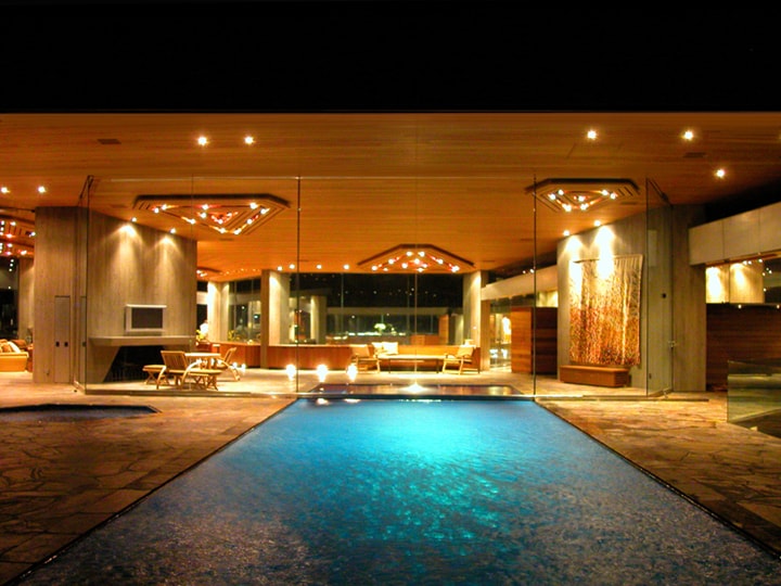 Luxury indoor-outdoor pool estate